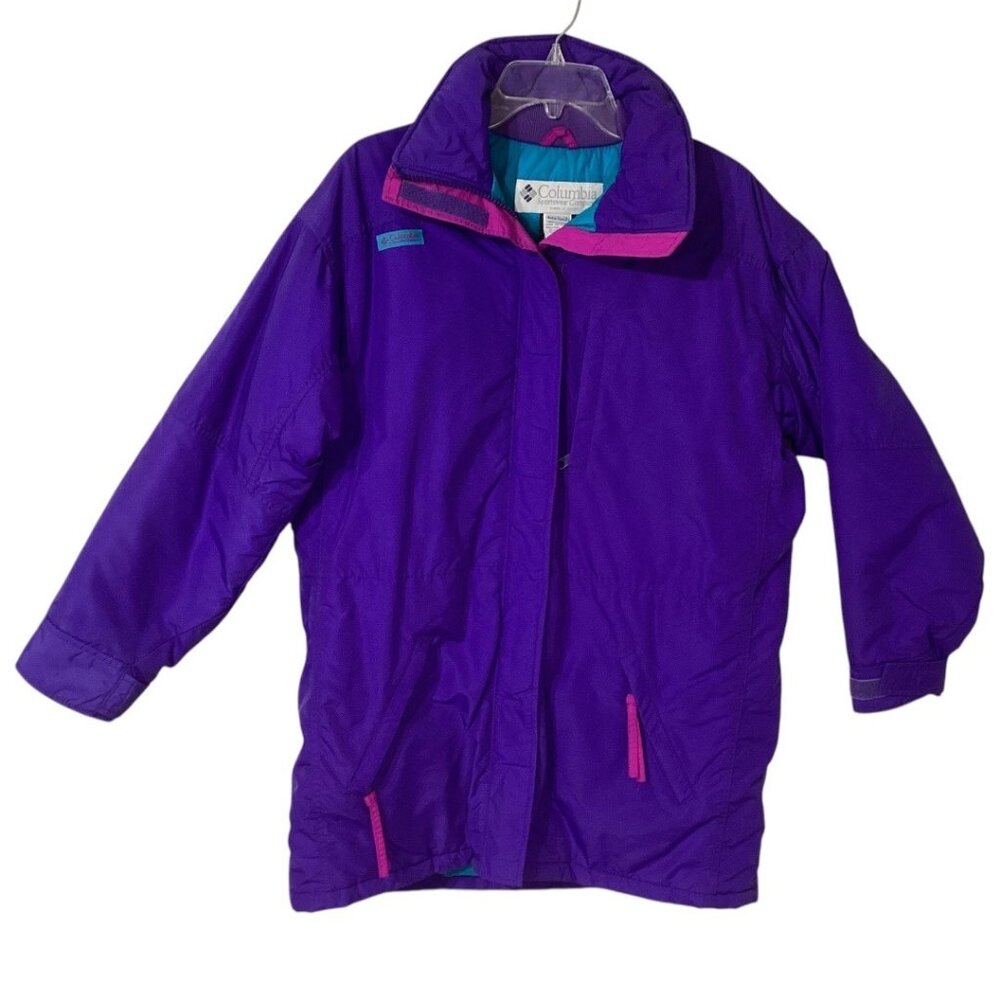 Vintage‎ Columbia Sportswear Purple Insulated Nylon Coat - Women's Size Medium